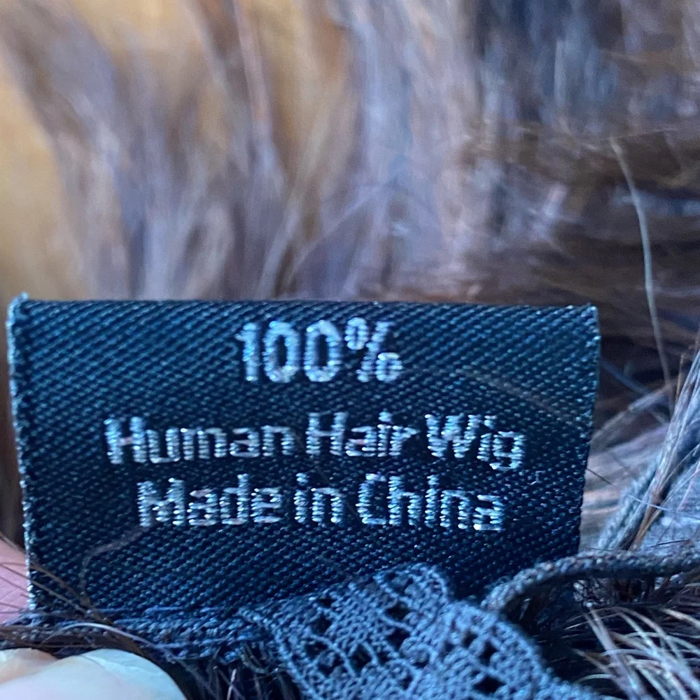 Remy 100% Human Hair Lace Front Wig Bob Short Medium Brown NWOT